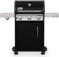 Weber barbecue a gas gpl spirit e-325 gbs acciaio nero con ruote girevoli