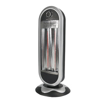 Stufa al Carbonio 900w Due potenze 450/900w Oscillante Sensore Antiribaltamento Corpo Antiscottatura Maniglia Trasporto