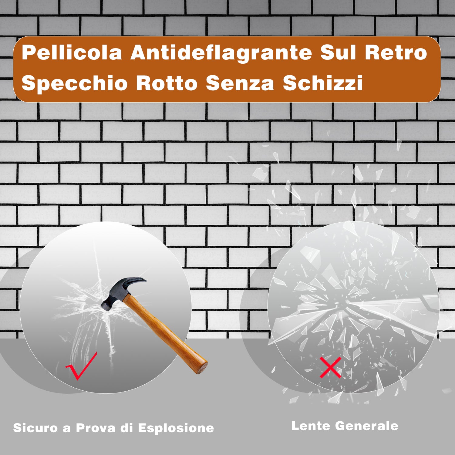 Aica Specchio da bagno a LED + Diametro 100cm + Disappannamento + Funzione Memoria + Estetica Elegante