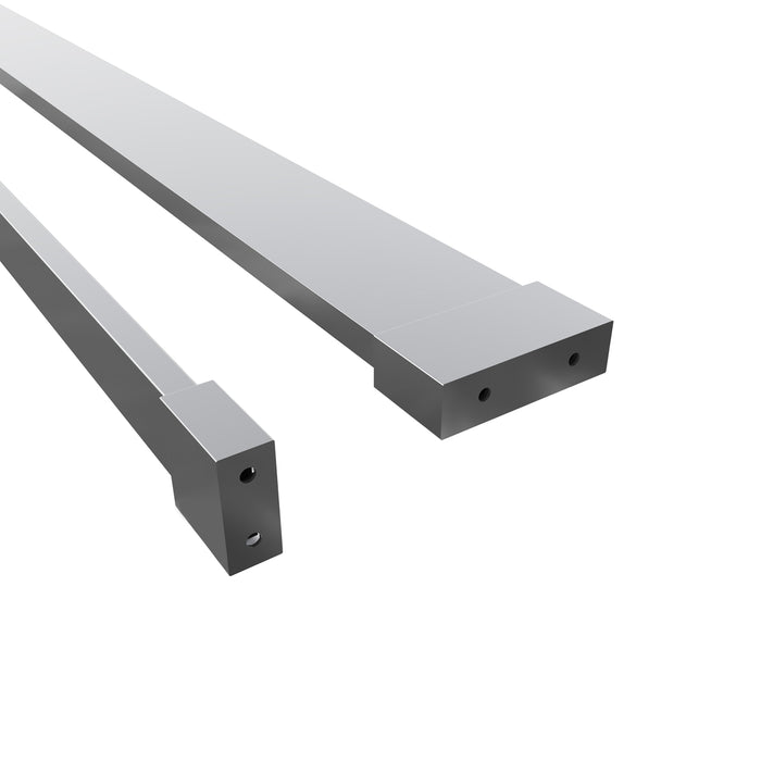 Mensola Doccia per Parete Doccia Walk in 100 cm Alluminio Cromo Lucido Porta-asciugamani Adattabile Vetro da 8 mm