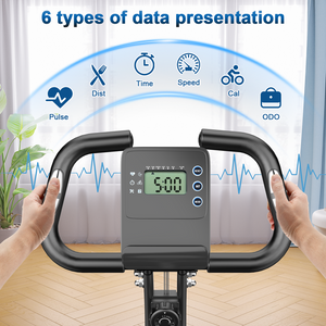 Cyclette reclinabile con schienale - RATTANTREE - con 8 livelli di resistenza regolabili - Nero
