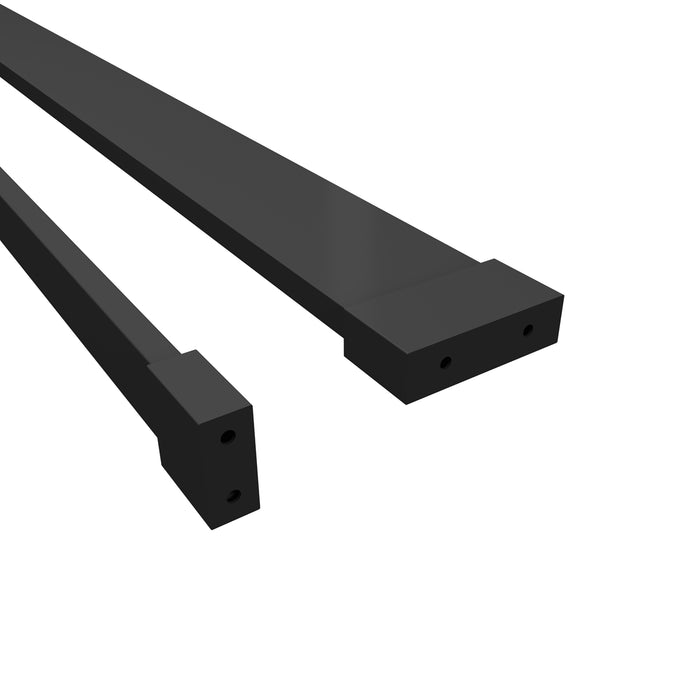 Mensola Doccia per Parete Doccia Walk in 120 cm Alluminio Nero Opaco Porta-asciugamani Adattabile Vetro da 8 mm