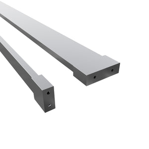 Mensola Doccia per Parete Doccia Walk in 80 cm Alluminio Cromo Lucido Porta-asciugamani Adattabile Vetro da 8 mm