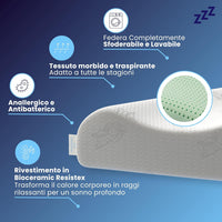 Coppia | Cuscino - Cervical Aloe - Super Relax - Artemide -72x42x10/8/9cm