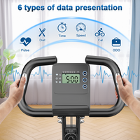 Cyclette reclinabile con schienale - RATTANTREE - con 8 livelli di resistenza regolabili - Nero