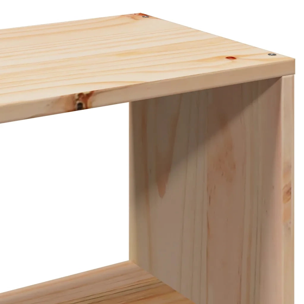 Letto Libreria senza Materasso 90x190 cm Legno Massello Pino 3322119