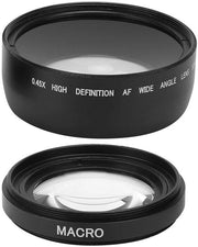 Obiettivo Macrolens 0,45X per Lenti 58 mm - Costruito in Lega di Alluminio - Vetro Ottico - Compreso Supporto per Lente - Peso Leggero 163G