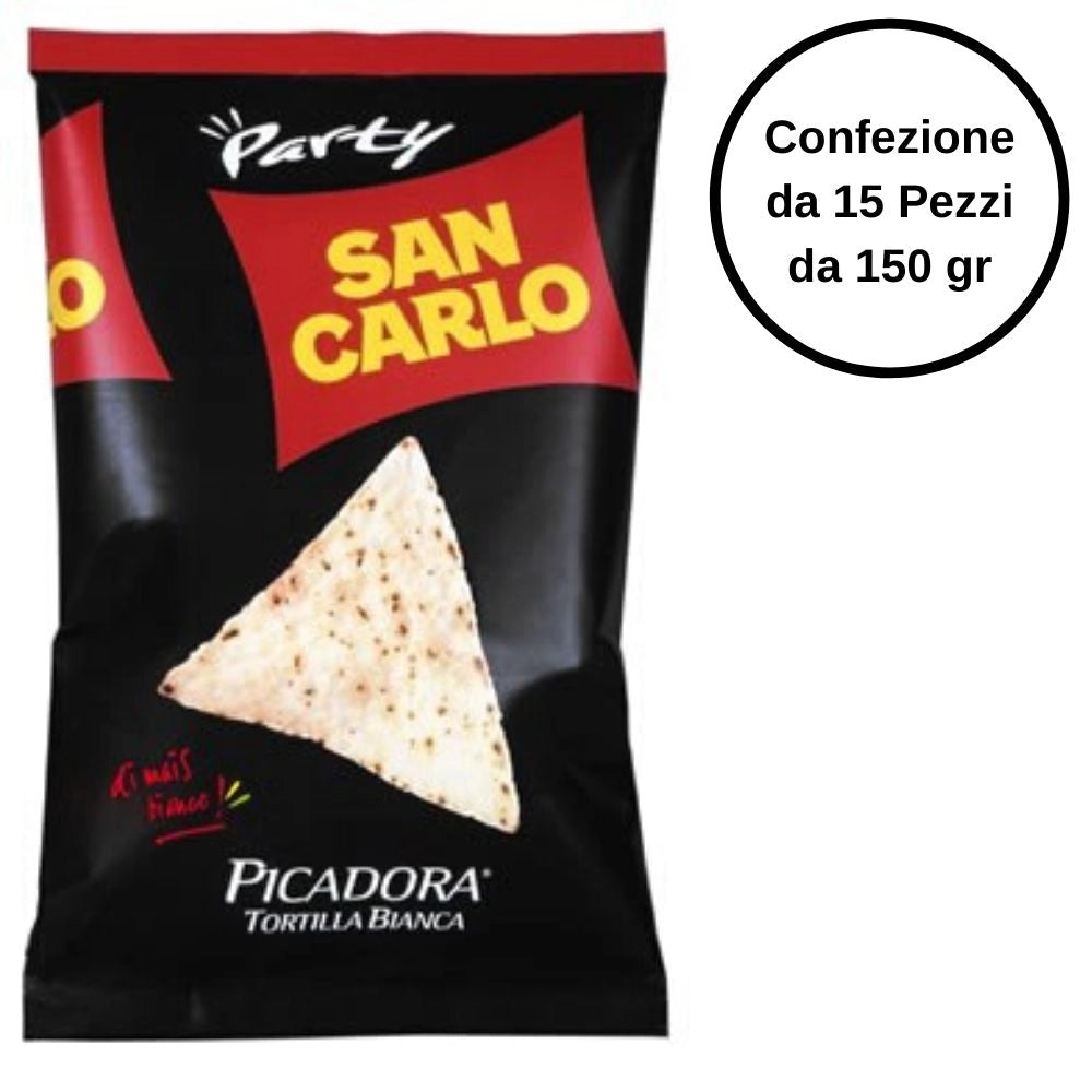 San carlo picadora tortilla bianca confezione da 15 pezzi da 150 grammi