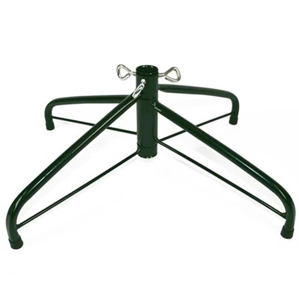 Trade Shop - Base Per Albero Di Natale A Croce In Metallo 40cm Richiudibile Pieghevole Verde -