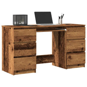 Scrivania Legno Antico 140x50x77 cm in Legno Multistrato 855960