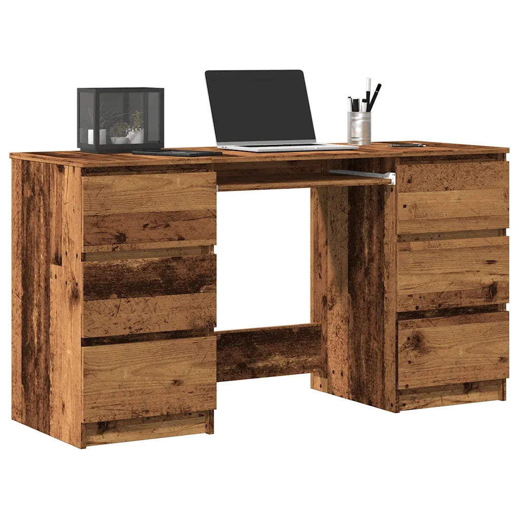 Scrivania Legno Antico 140x50x77 cm in Legno Multistrato 855960
