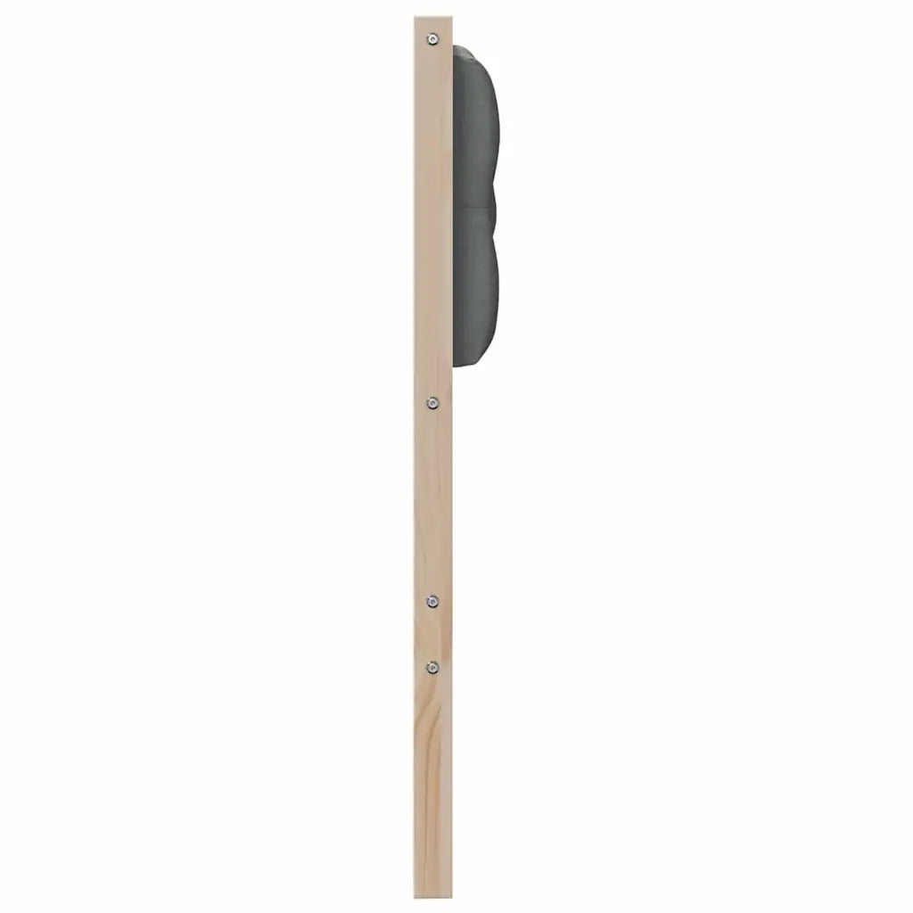 Testiera marrone e grigio scuro 100 cm Legno di pino massello 879025
