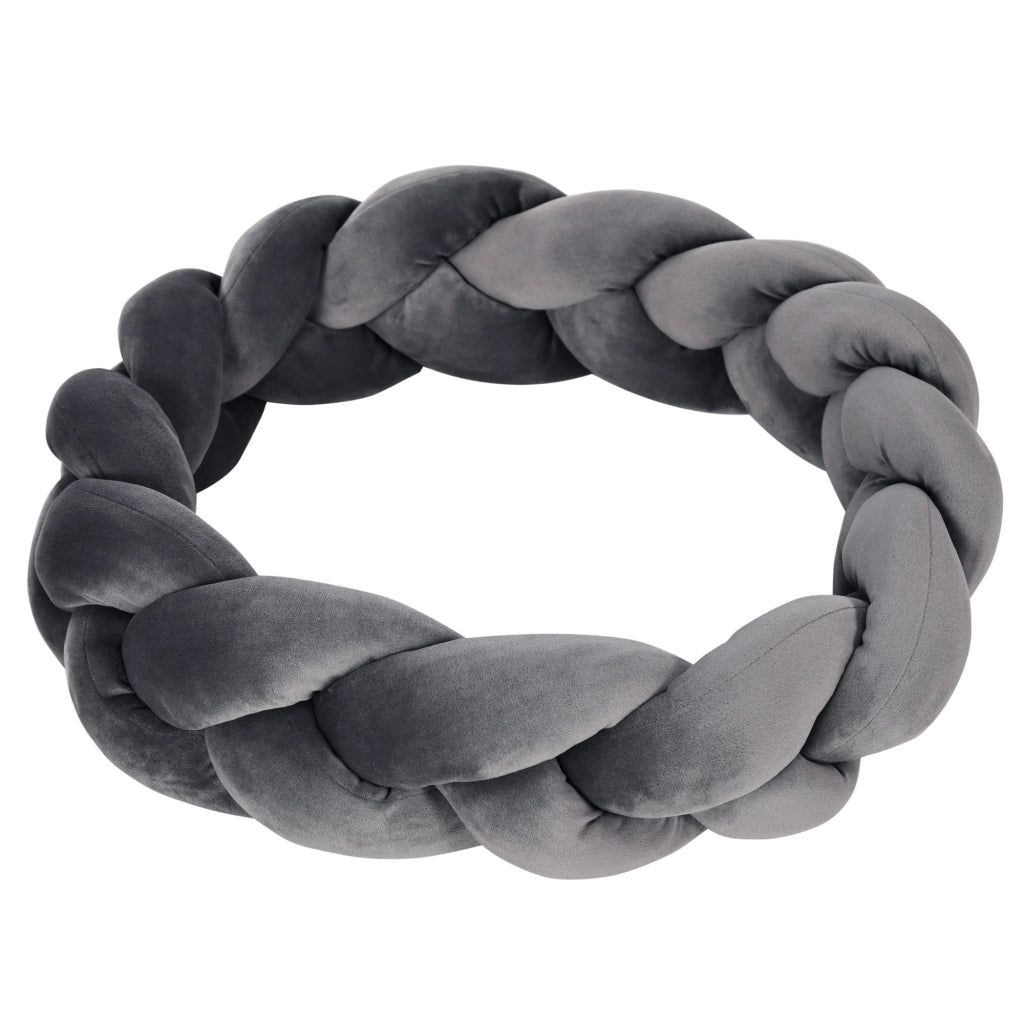 Cuccia per Cani Piccoli ¨C Xylo ¨C Grigio con Cuscino Lavabile 55x55x14 cm