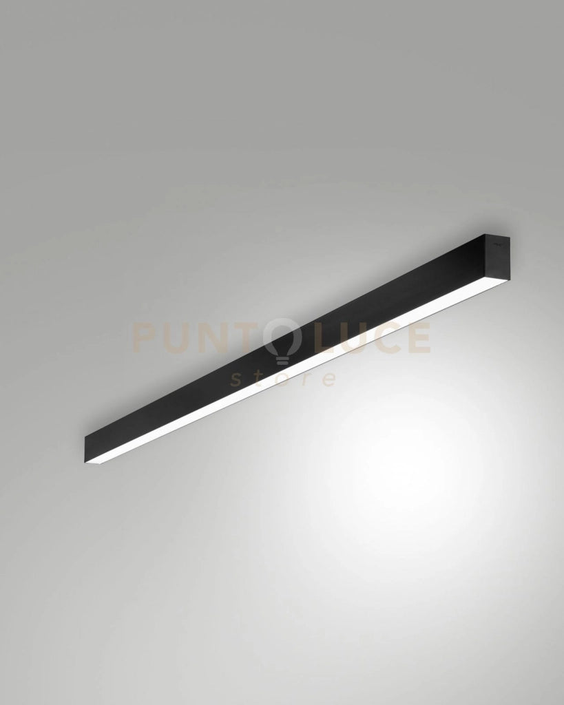 MILLET PLAFONIERA NERA A LED 4000K 3580LM 23W OPALE ON/OFF IP40 100CM