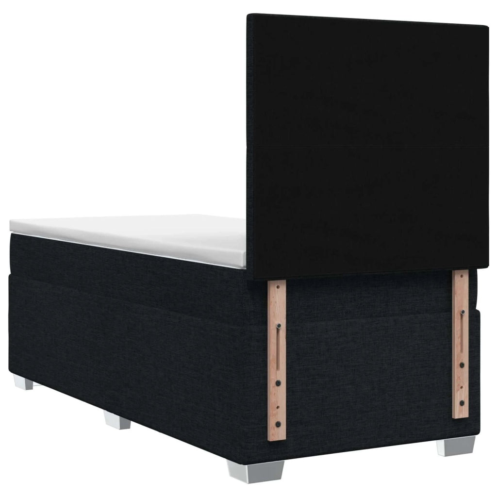 Letto box spring con materasso Nero 80 x 200 cm Tessuto 3454749