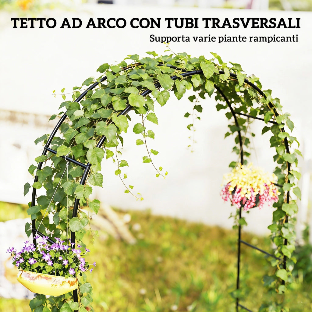 Arco da Giardino in Metallo ¨C zephmum ¨C Nero
