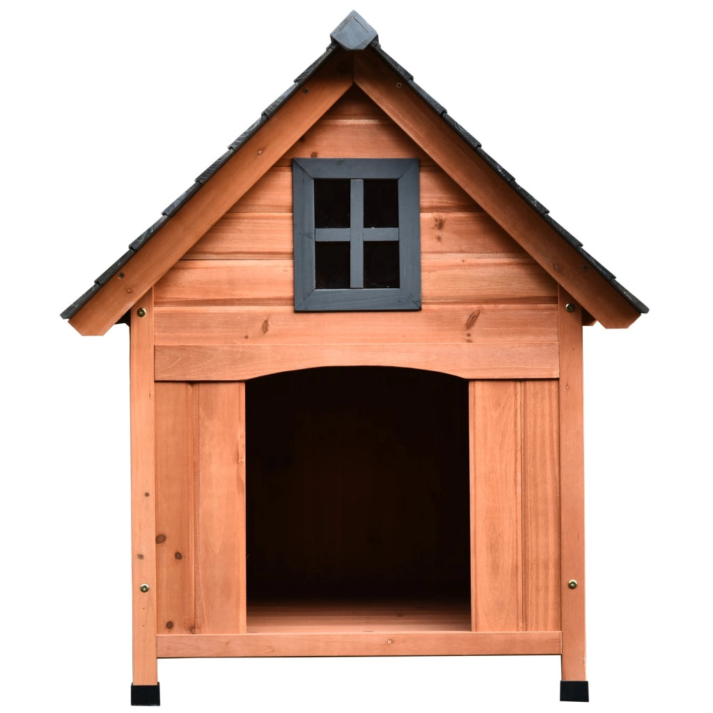 EasyComfort Casetta Rialzata per Cani fino a 15 kg, Cuccia per Cani Gatti da Esterno in Legno di Abete, 81.3x91.5x98.5 cm