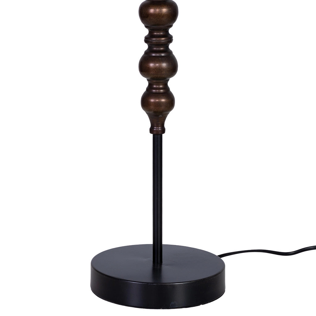 Lampada da tavolo in metallo 18x18x60,5/80h cm