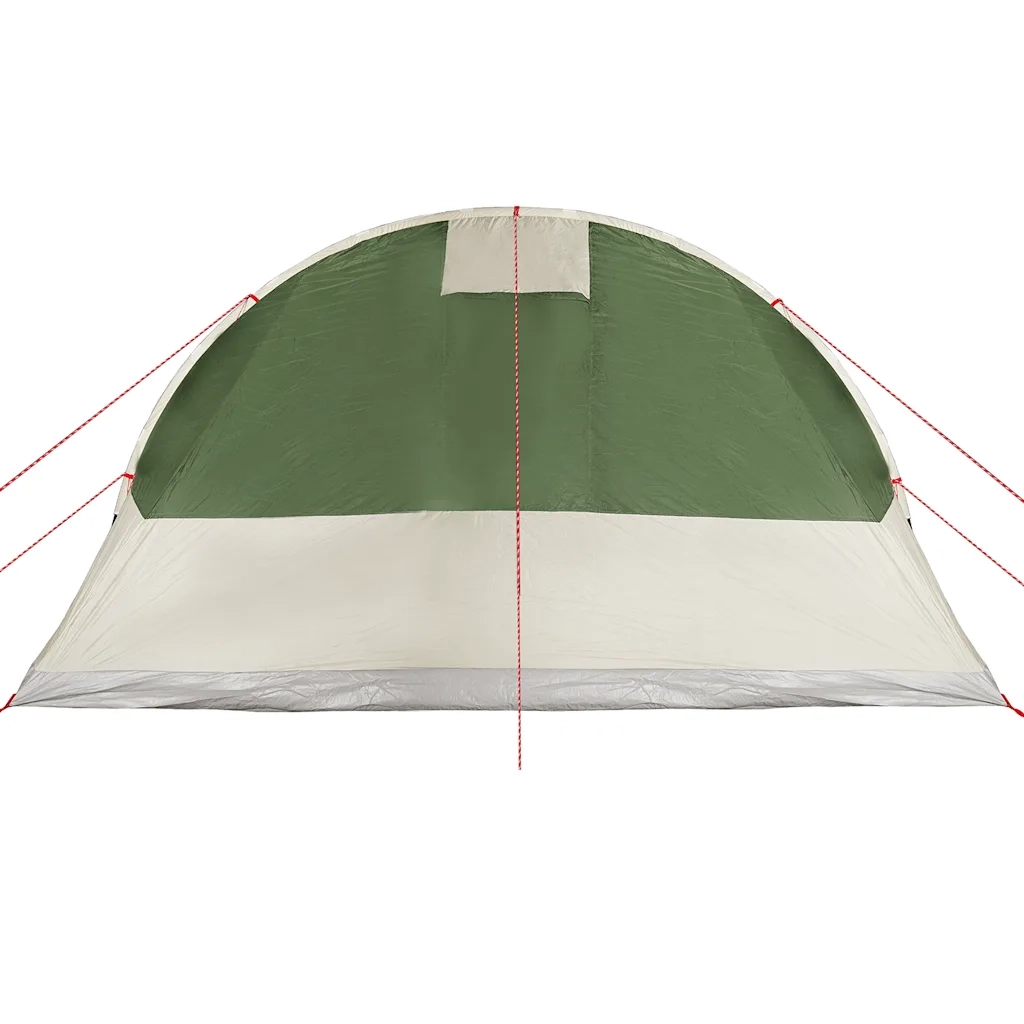 Tenda Familiare a Tunnel per 7 Persone Verde Impermeabile 94625