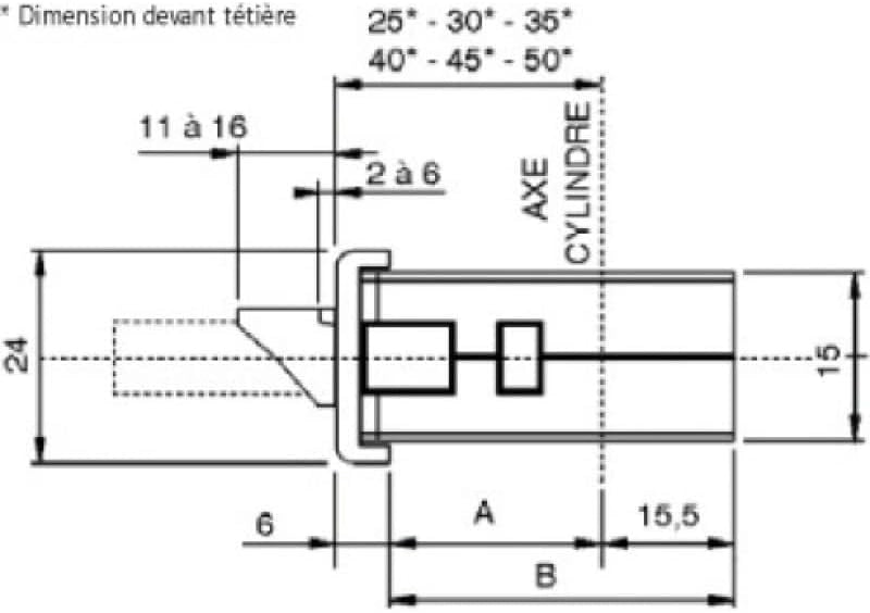 ISEO Performa-Testiera U 1930 x 24 x 6 mm Acciaio INOX-Interasse 92 mm-Asse 30 mm-7232523028, NSP