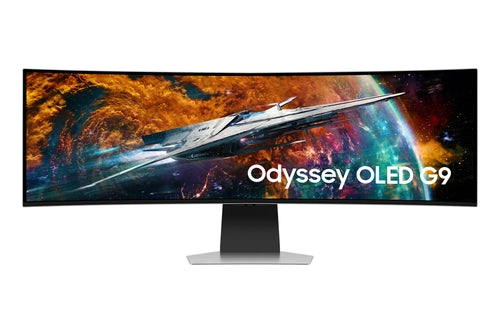 Samsung G95SC Monitor PC 124,5 cm (49") 5120 x 1440 Pixel Dual QHD OLED Argento