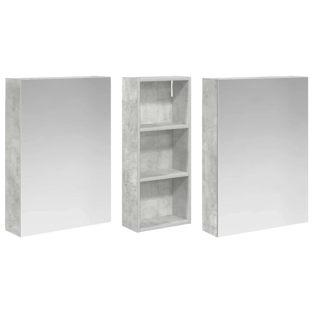 Set di Armadi da Bagno con lo scaffale 3 pcs 130 x 14,5 x 70 cm 3403763