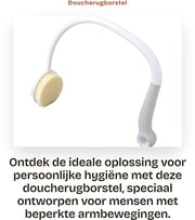 Doucherugborstel a forma di U - Rugborstel per doccia - Borstello per bagno - Borstello per la pelle - Leggero - Grip comodo