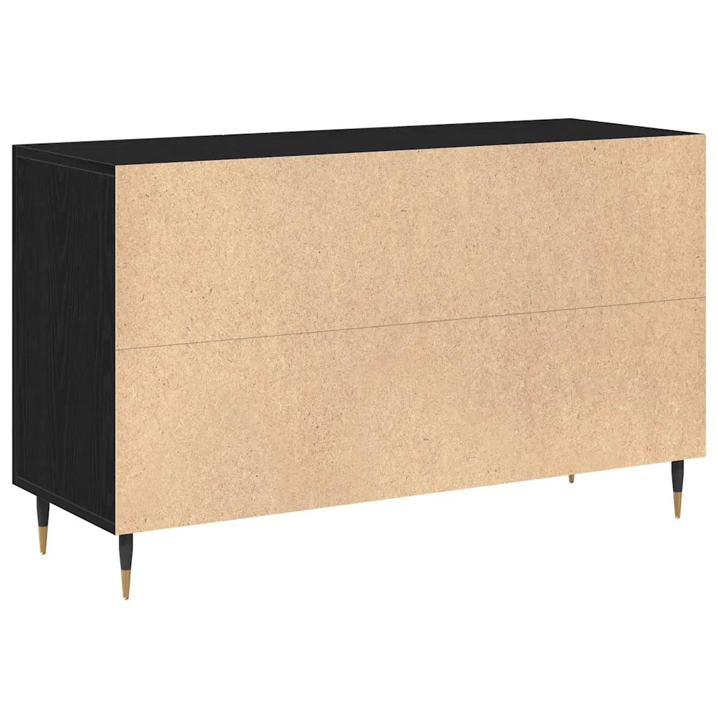 Credenza Rovere Nero 100 x 36 x 60 cm Legno multistrato 862956