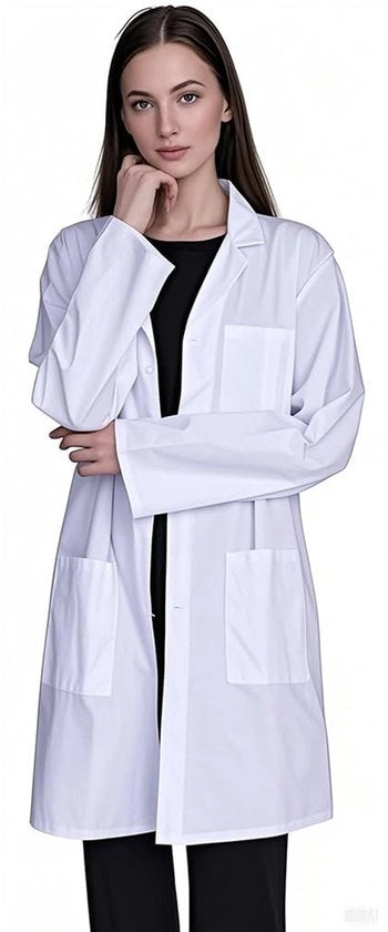 Tuta di laboratorio per studenti - Giacca da laboratorio bianca - Tuta chimica - Giacca da lavoro - Costumi di teatro - Abbigliamento infermieristico - Giacca da laboratorio