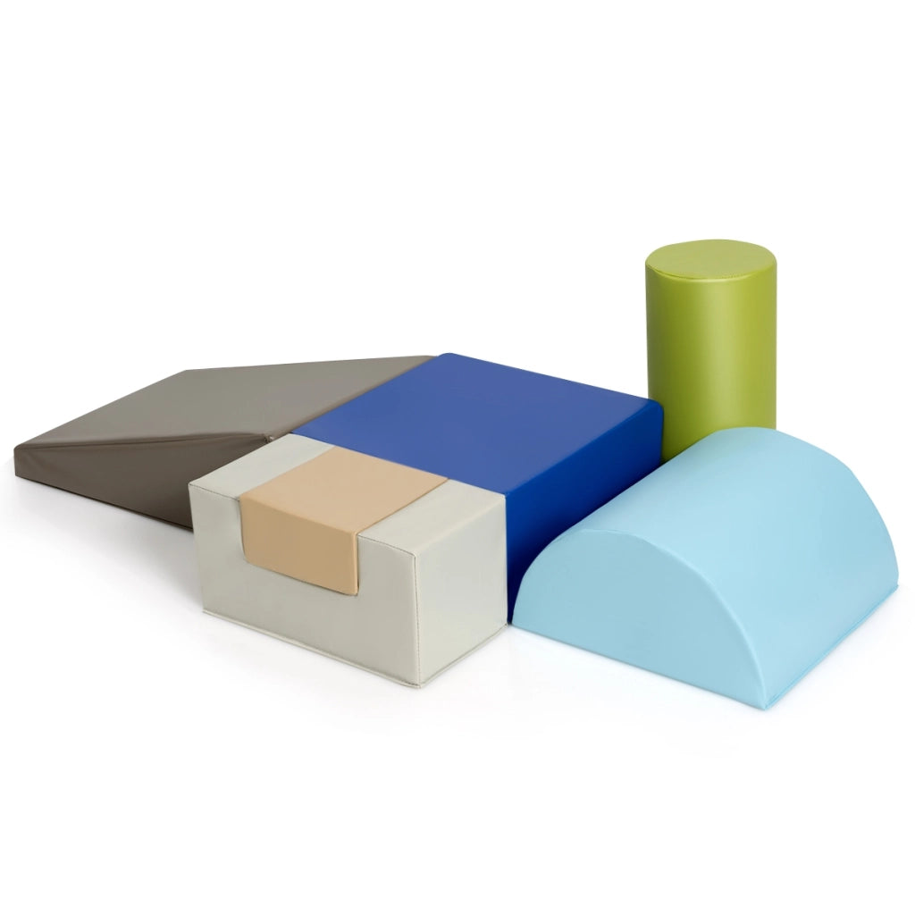 Set con 6 pezzi per giocare e arrampicarsi, Blocchi per bambini per sviluppo motricit¨¤
