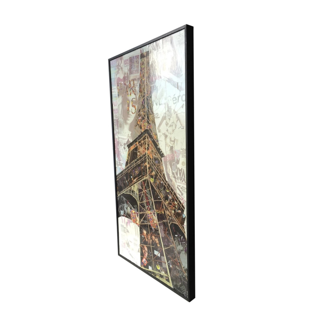 Quadro Collage Paris I in Carta Riciclata