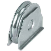 RUOTA CON SUPPORTO LATERALE PER CANCELLI GOLA TONDA 80 mm