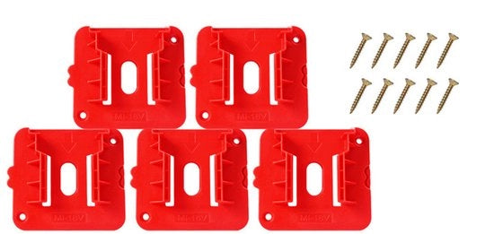 Contenitori batterie adatti per Milwaukee M18 18V-batterie, adatti per M18 48-11-1815 (5-pack).