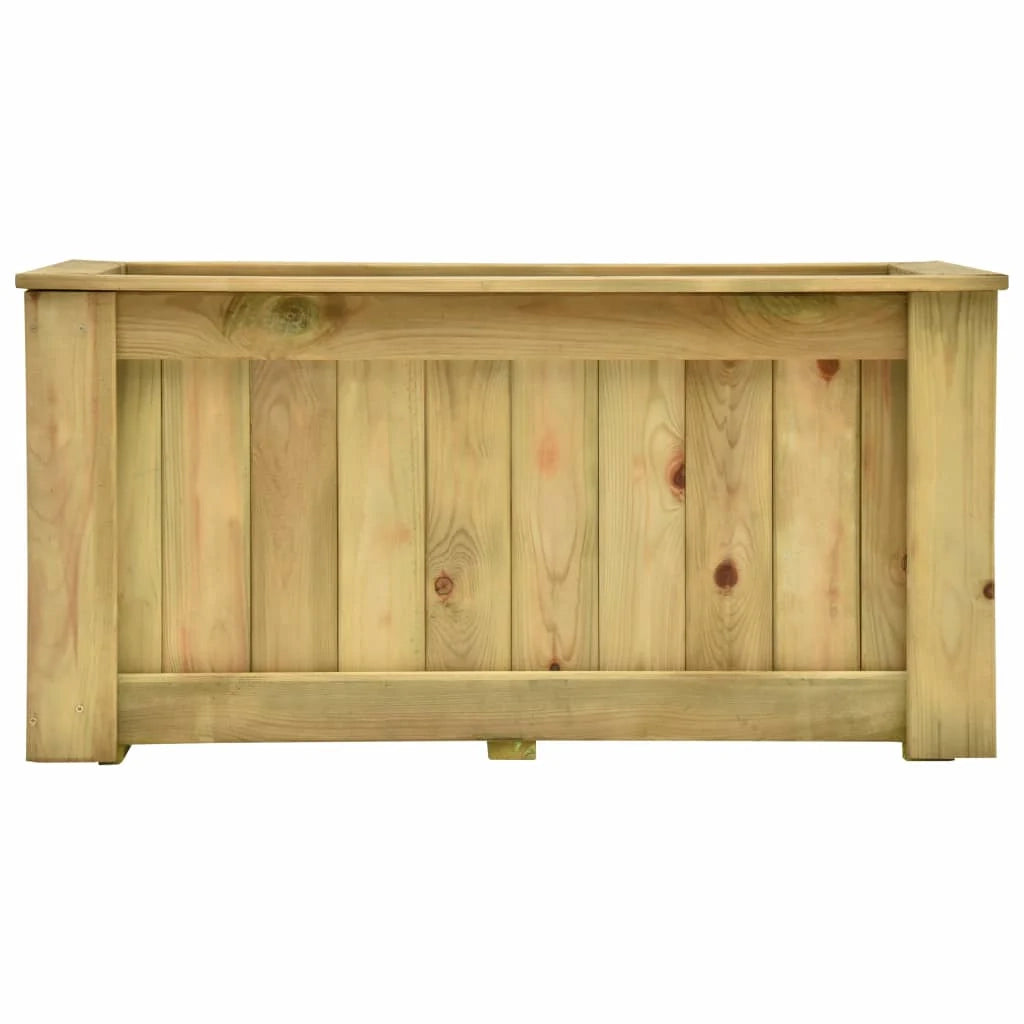 Fioriera rialzata 100 x 50 x 50 cm in legno di pino impregnato 02_0000841