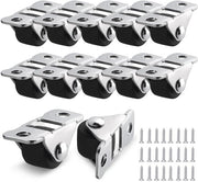 12 pezzi di ruote per mobili piccole, 1,2 cm ruote di supporto con piatto superiore in acciaio ruote per mobili senza striature ruote silenziose in gomma per casse da trasporto casse per strumenti mobili tavolo armadio