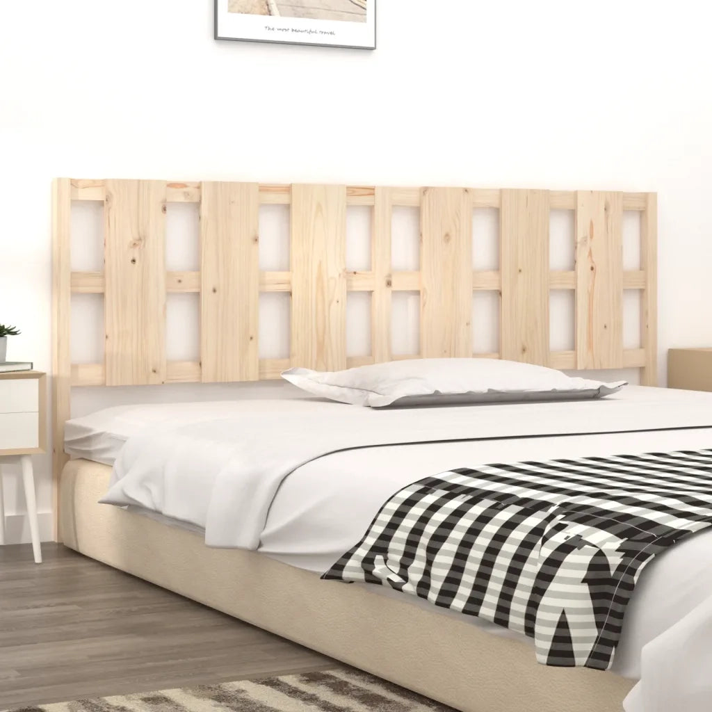 Testiera per Letto-Testata-Testiera Decorativa 205,5x4x100 cm Legno Massello di Pino 341746