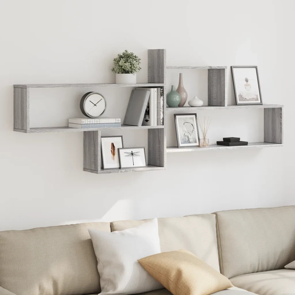 Mensola a parete | Scaffale a parete | Ripiano a parete Grigio Sonoma 167,5x18x68 cm in Truciolato