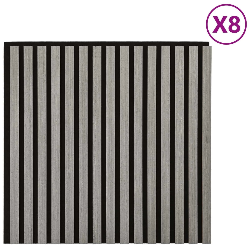 Pannelli da parete 8 pz Grigio 60,5 x 60 cm CFW2591380