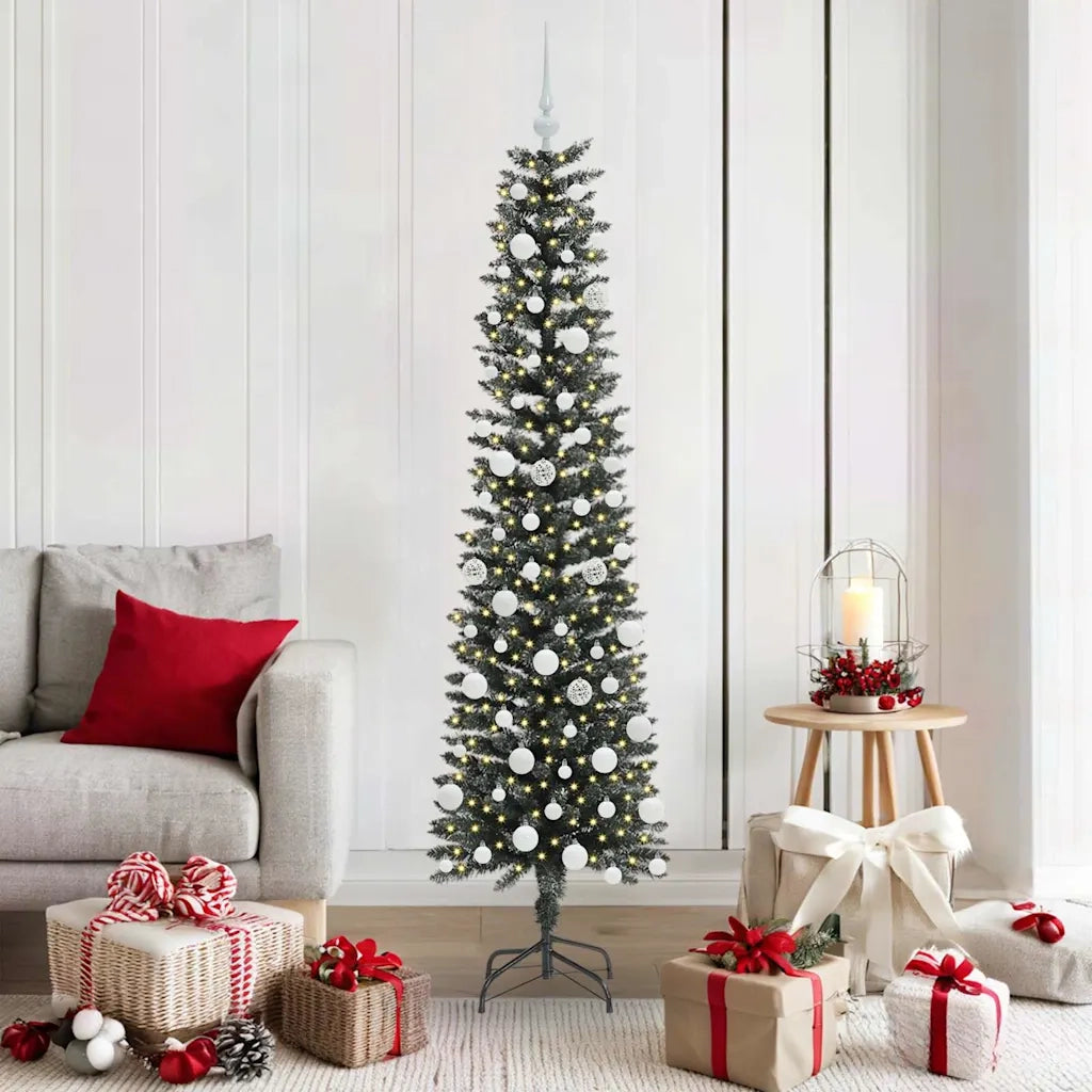 Albero di Natale artificiale con 300 LED Verde 180 cm 3395943