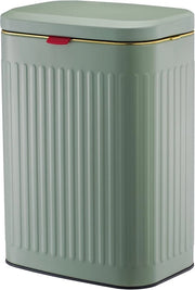 Wandmontaggio Cassetto di Rifiuto in Acciaio di Carbonio - 8L - Verde - Adatto per Cucina e Bagno