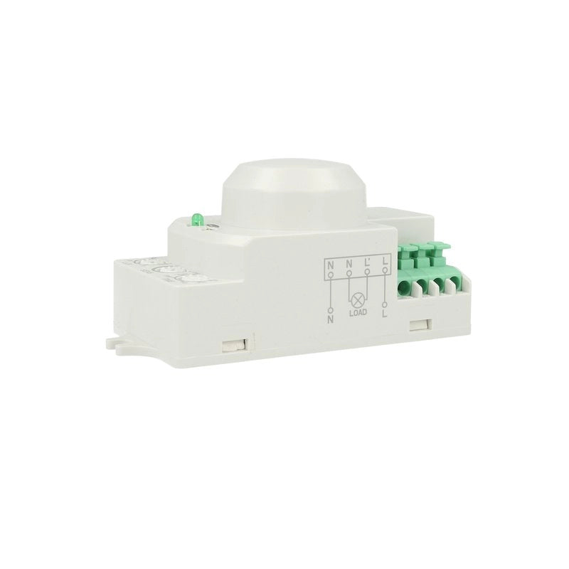 Sensore Micro Onde Microwave Sensor Montaggio a Plafone Da Parete Soffitto IP20 220V Max 200W Manual Override SKU-1446