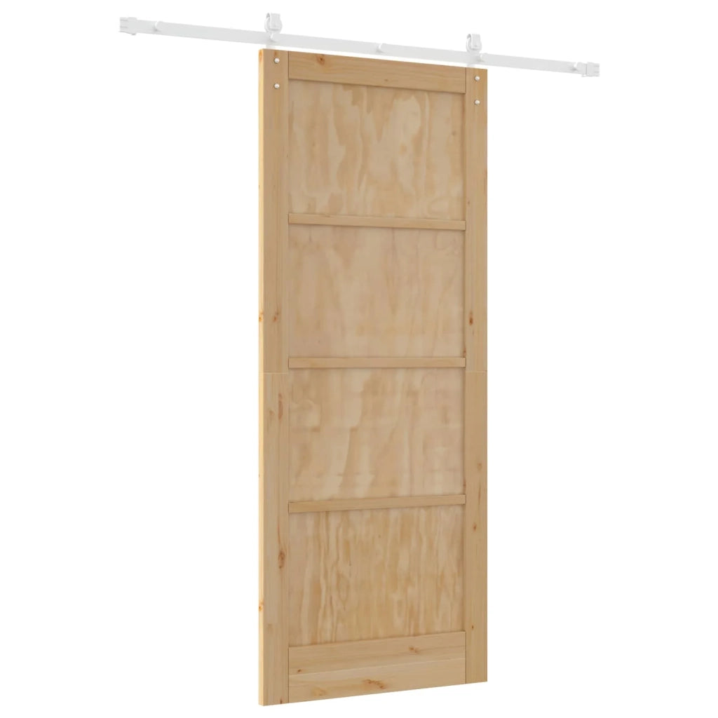 Porta scorrevole Naturale e Bianco 86 x 211 cm 3445421