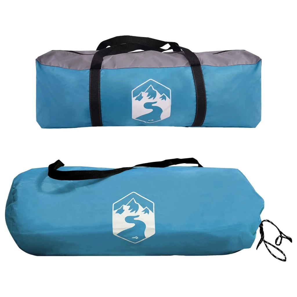 Tenda Laterale Blu 410 x 410 x 250 cm Poliestere e Acciaio 42028682