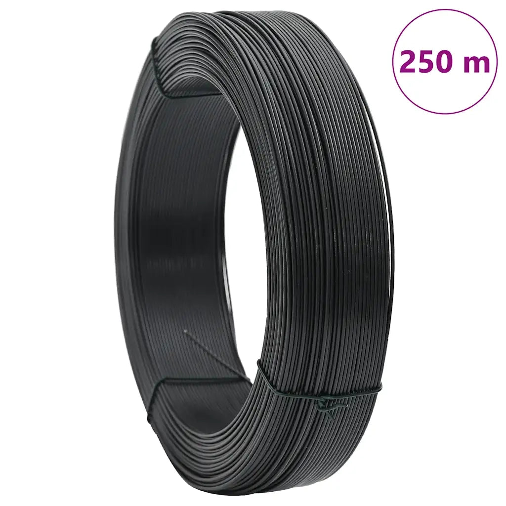 Filo per Recinzioni 250m 2,3/3,8 mm in Acciaio Antracite 144481