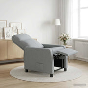 Divano Sedia-Poltrona reclinabile Grigio Chiaro Tessuto 793015