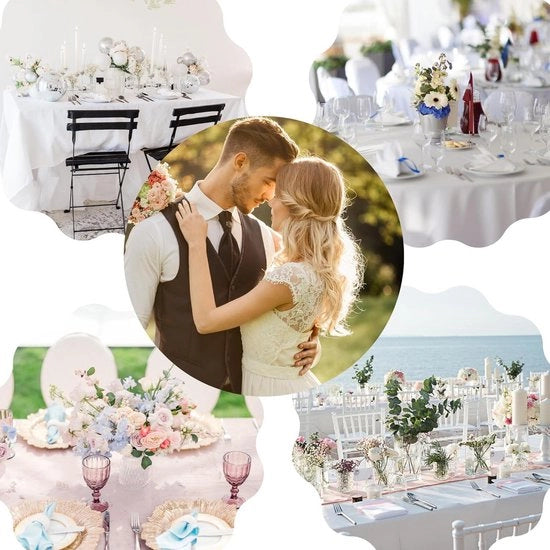 Tavolo quadrato panno in poliestere 229 x 335 cm XXL bianco lavabile in macchina - per catering matrimonio compleanno 

Modello: 
Dimensioni: 229 x 335 cm
Tipo di tessuto: Poliestere
Caratteristiche: Lavabile in macchina, XXL