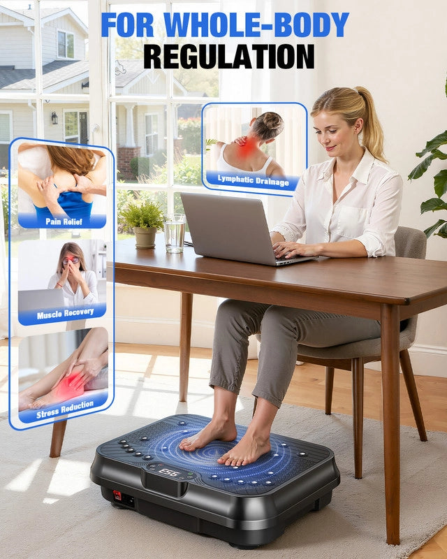 PIATTAFORMA VIBRANTE, RATTANTREE Potente piattaforma vibrante muscolare per bodybuilding e scultura con telecomando e cordino
