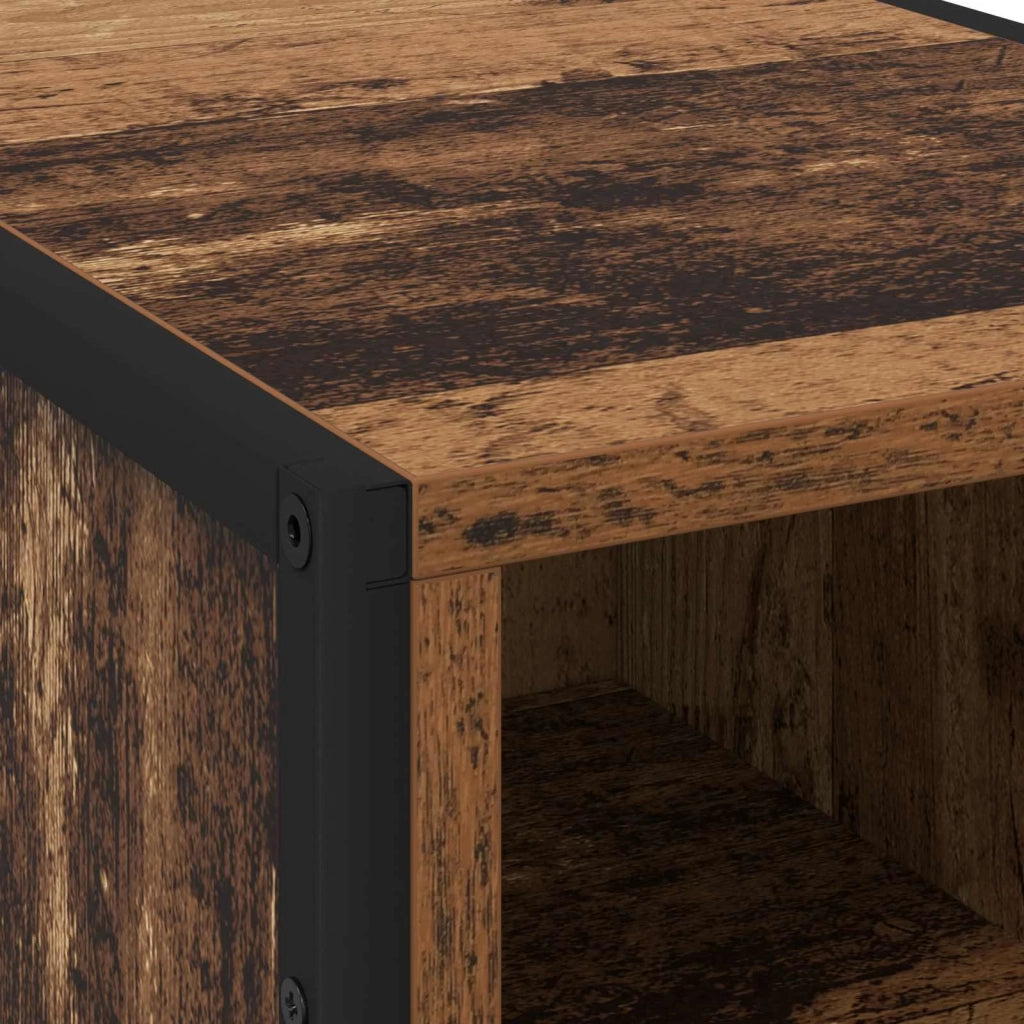 Comodino 2 pcs Legno vecchio 39.5 x 30 x 50 cm
