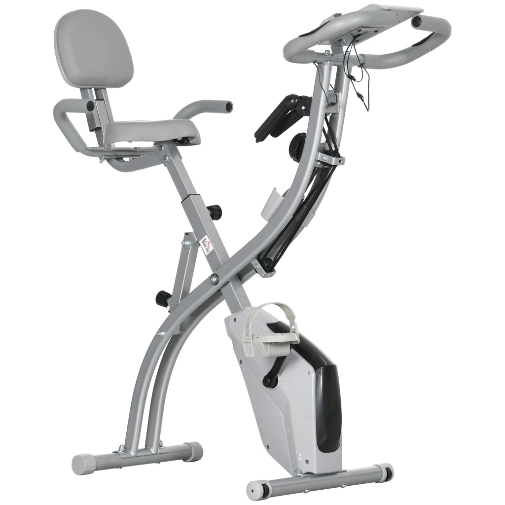 Cyclette pieghevole ¨C Xylo ¨C 8 livelli resistenza magnetica sedile regolabile nero grigio