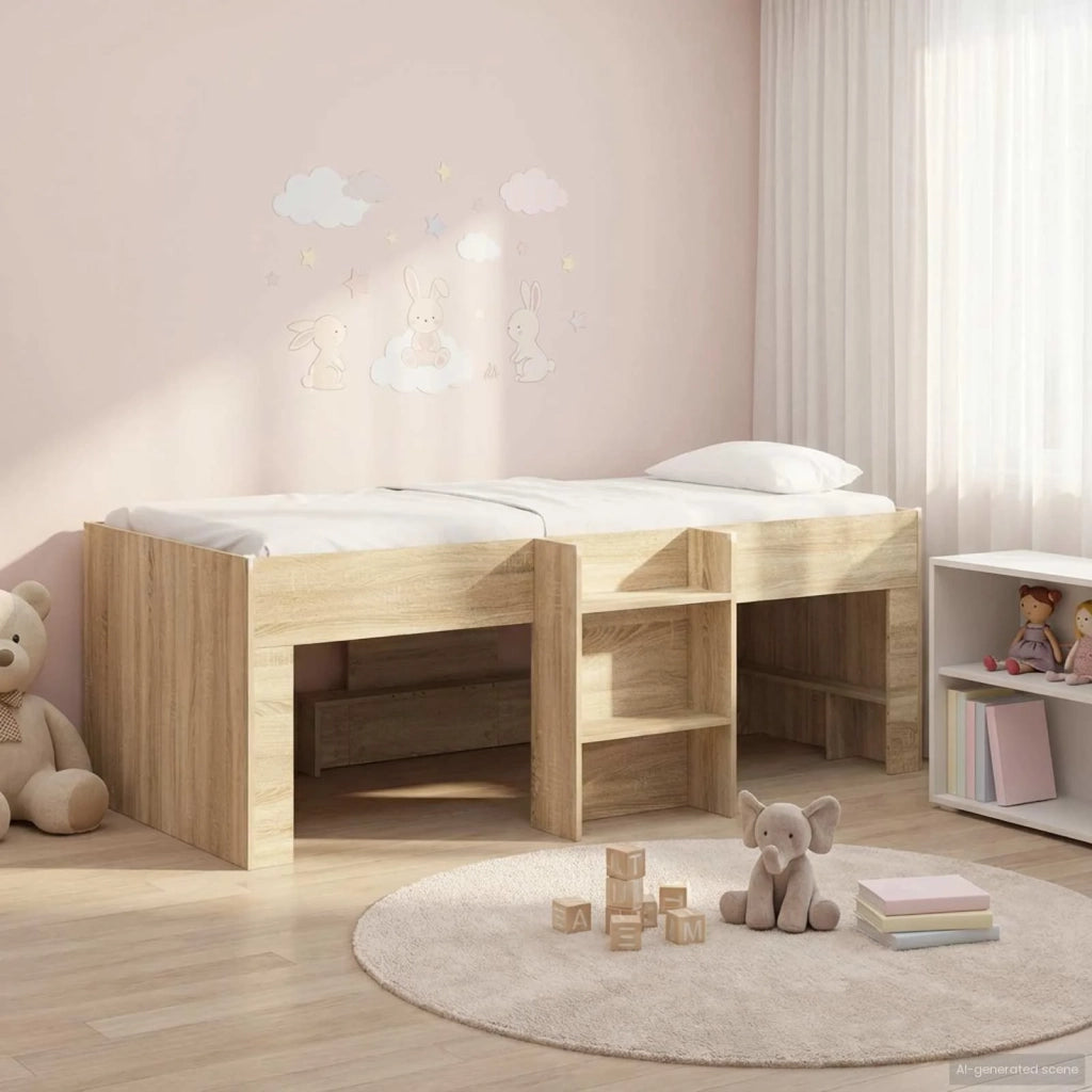 Letto Alto per Bambini Rovere Sonoma 90 x 200 cm 3422557